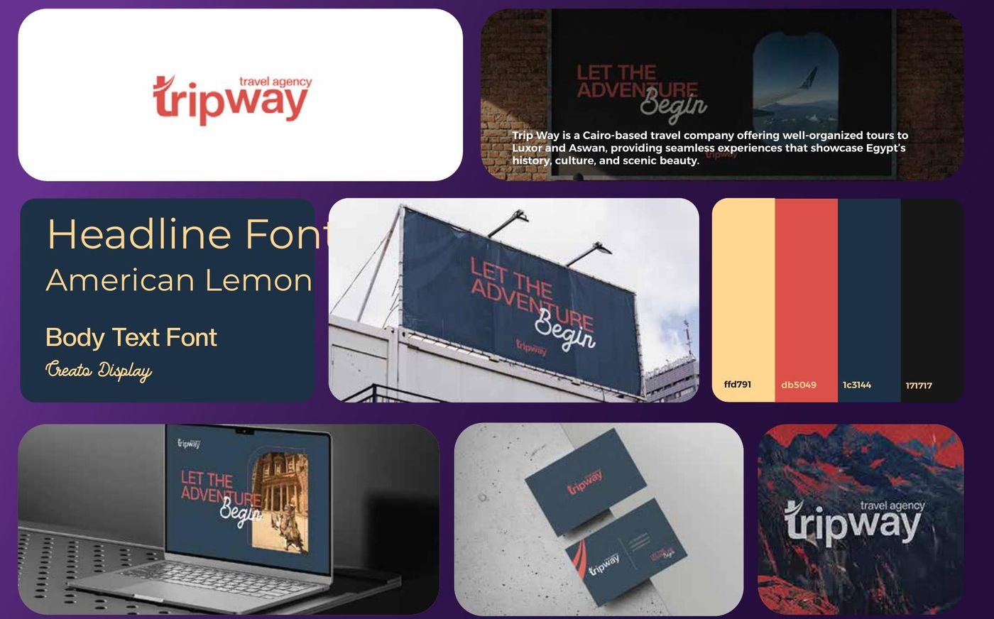 Trip Way visual identity