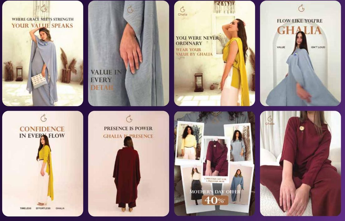 Ghalia social media designs